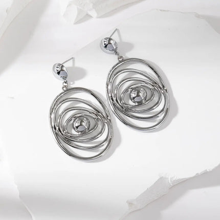Boucles d'oreilles Calya - Argentée
