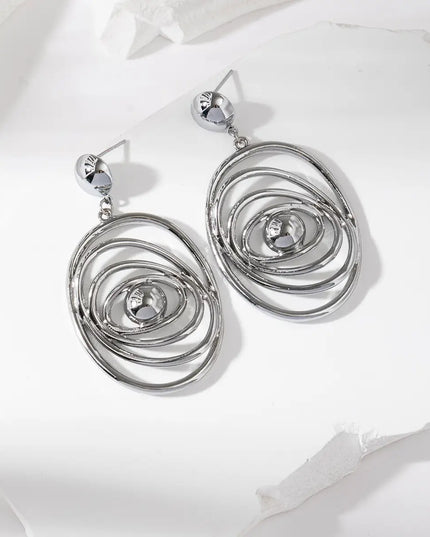 Boucles d'oreilles Calya - Argentée