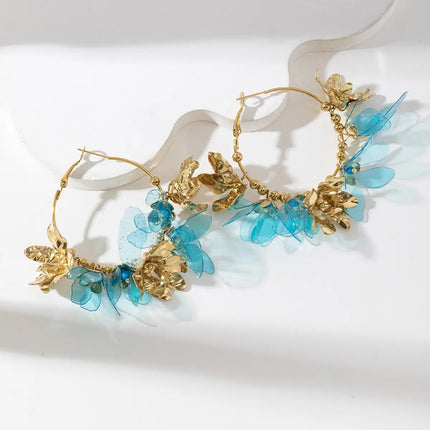Boucles d'oreilles Aquarelle  - Dorée