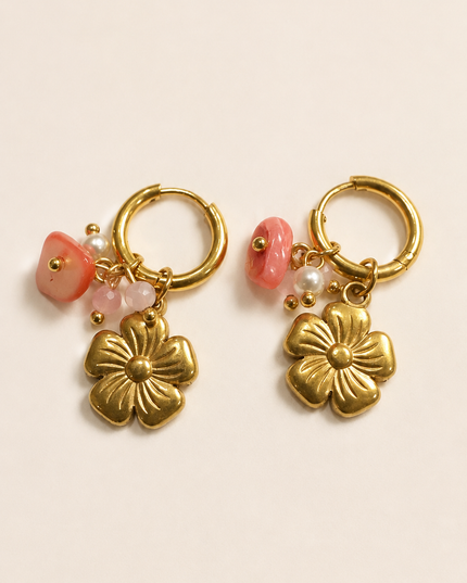 Boucles d’oreilles - Médaillon soleil