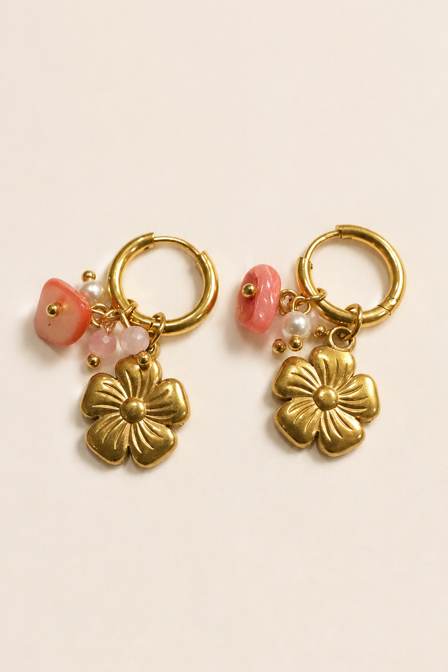 Boucles d’oreilles - Médaillon soleil