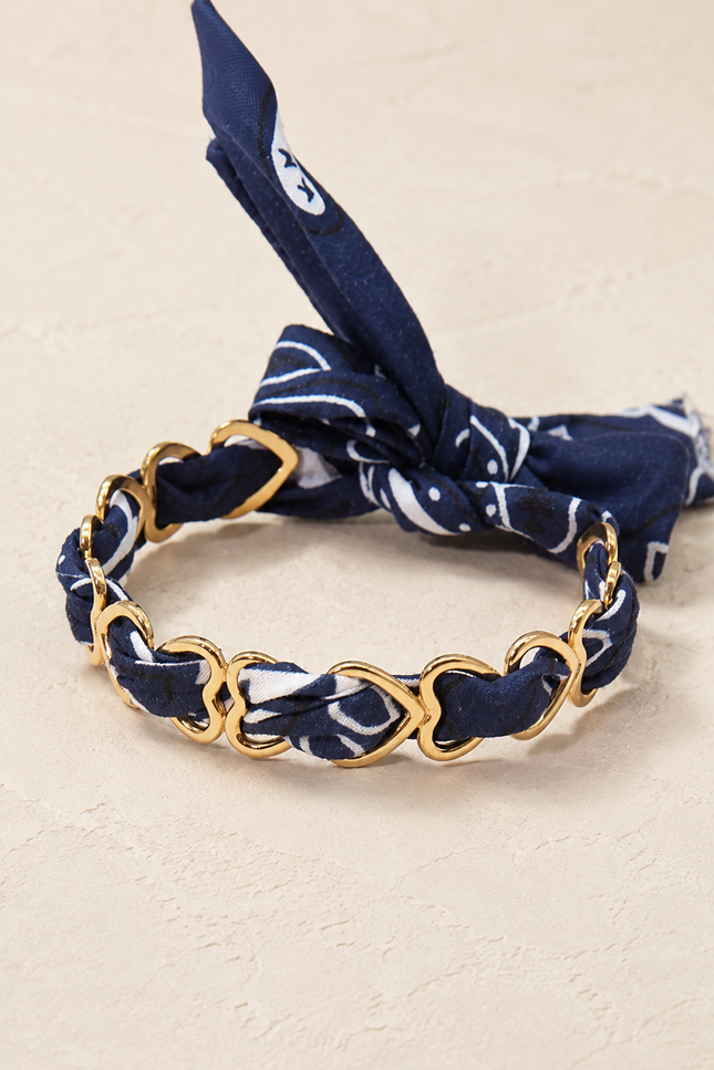 Bracelet Ruban - Bleu Marine