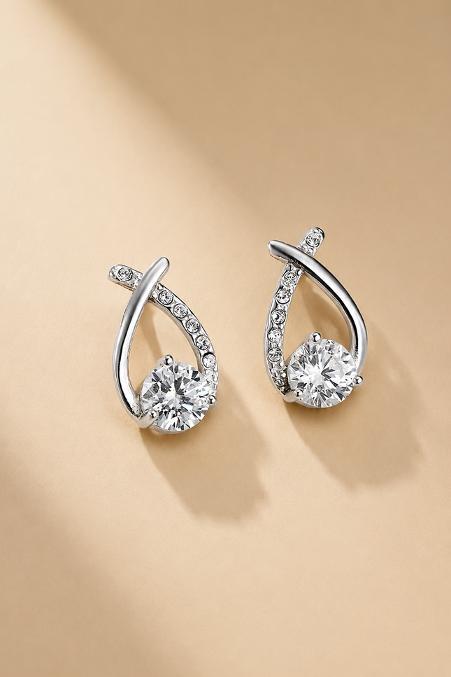 Boucles d'oreilles Méline - Argentée