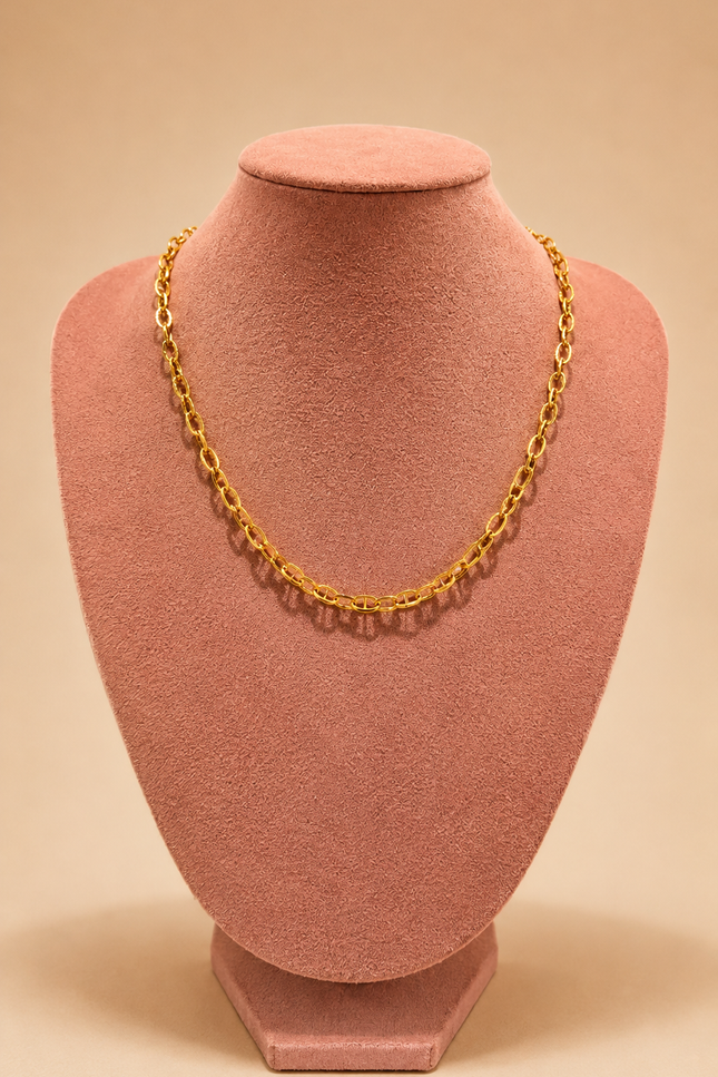Collier charm Caly  - Doré