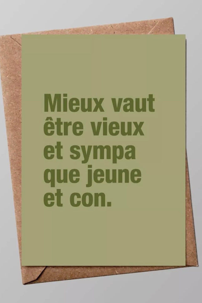 Carte - Mieux vaut être sympa