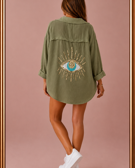 Chemise Oeil - Kaki