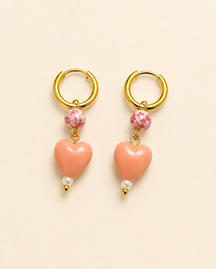 Boucles d’oreilles - Cœur solaire