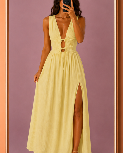 Robe Cassia - Jaune