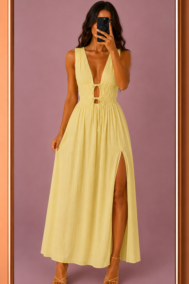Robe Cassia - Jaune