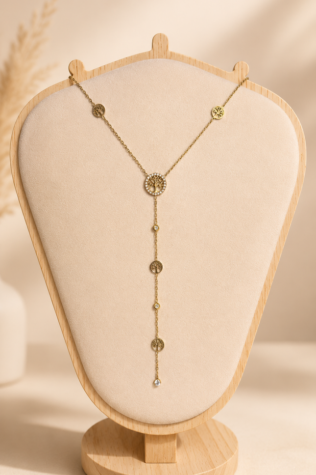 Collier Éternité - Doré