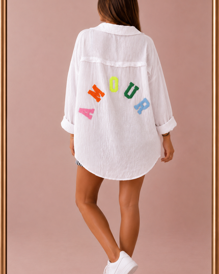 Chemise gaze de coton - Amour