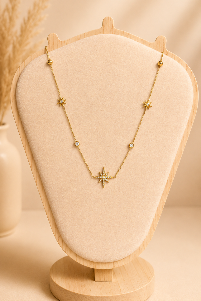 Collier Étoile Polaire - Doré