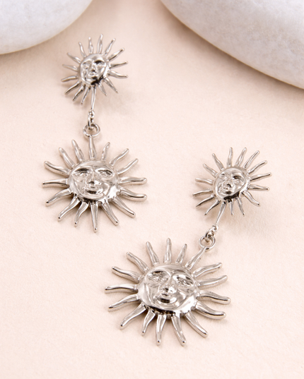 Boucles d'oreilles Éclat - Argentée