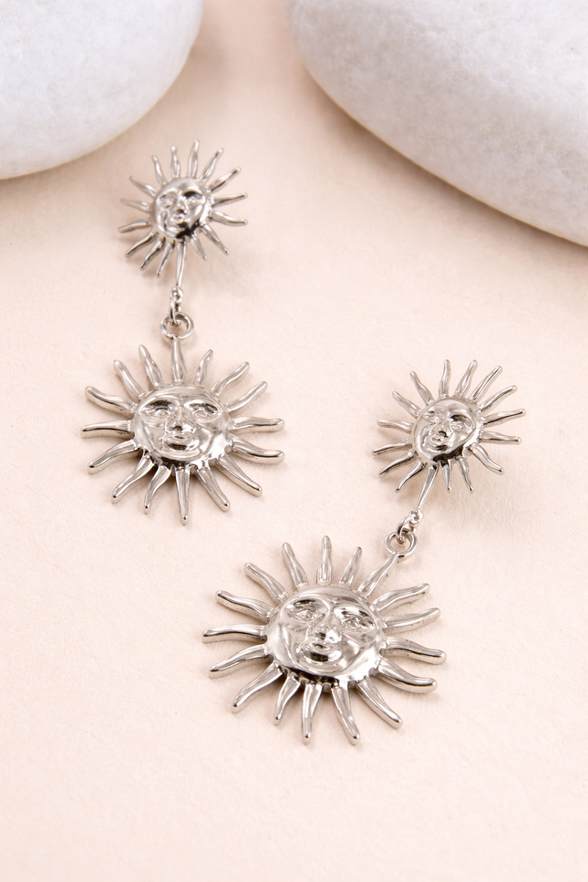 Boucles d'oreilles Éclat - Argentée