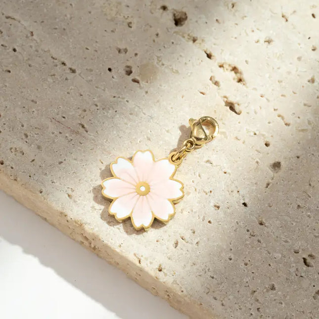 Charm Fleur de cerisier - Doré