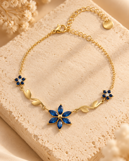 Bracelet Floral - Doré