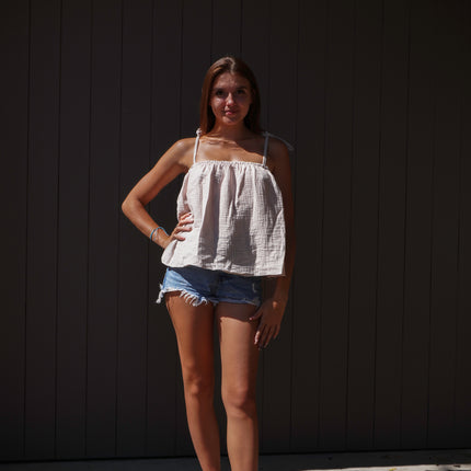 Top à bretelles - Beige