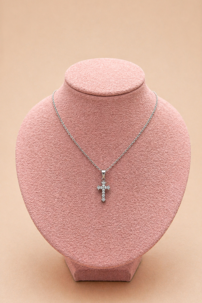 Collier Croix - Argenté