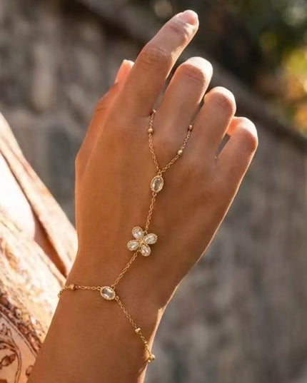 Bracelet de main Butterfly - Doré