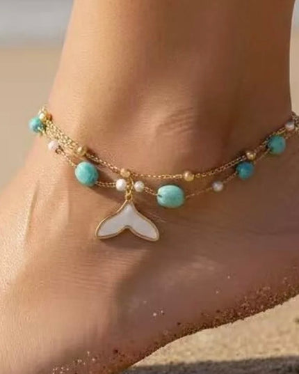 Bracelet de cheville Sirena - Doré