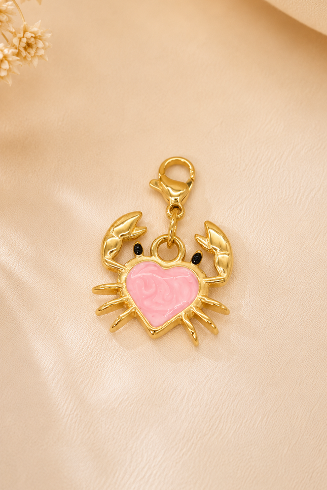 Charm Crabe - Doré