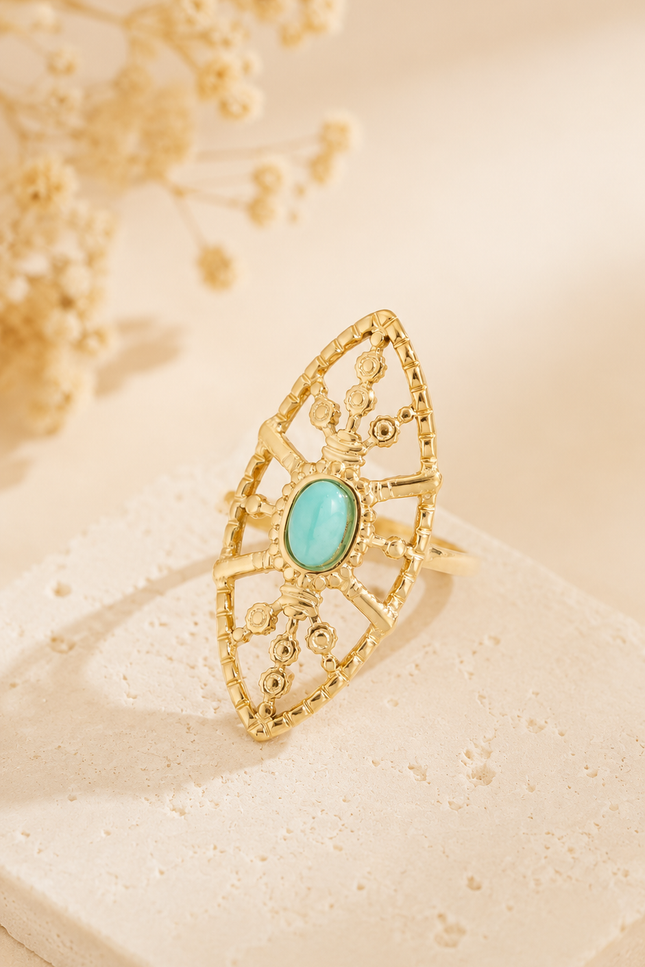 Bague Opaline - Vert