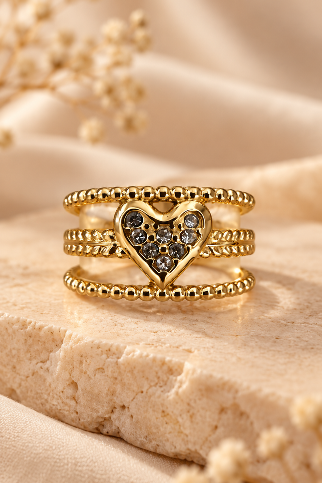 Bague Éclat royal  - Dorée