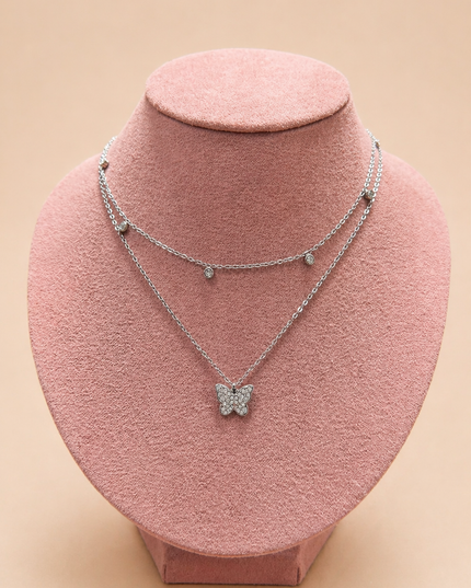 Collier Butterfly - Argenté
