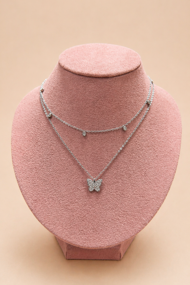 Collier Butterfly - Argenté