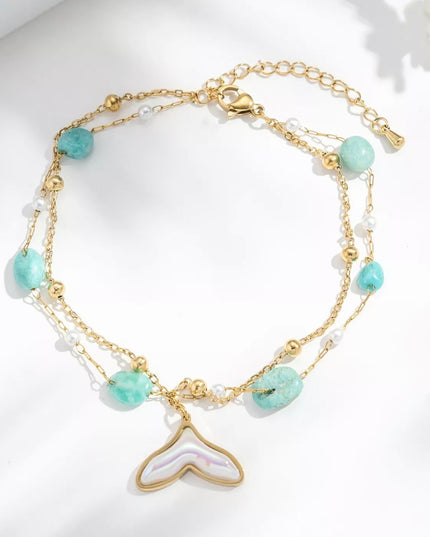 Bracelet de cheville Sirena - Doré