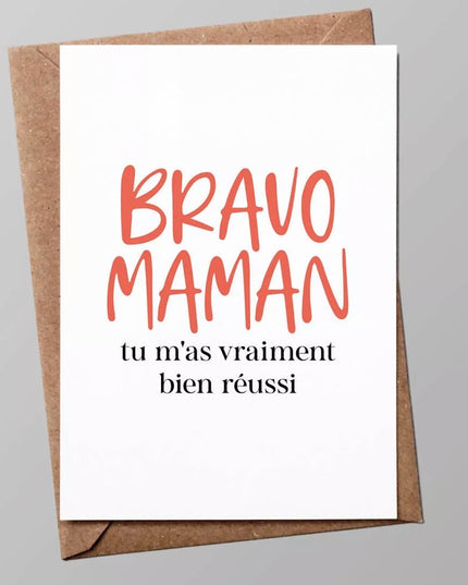 Carte - Bravo Maman