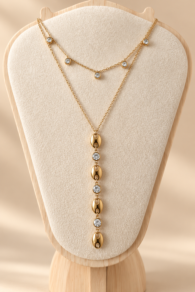 Collier Coffee  - Doré