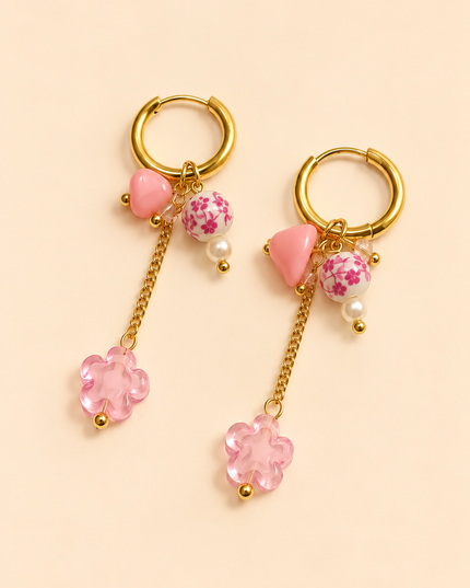 Boucles d’oreilles - Trois cœurs