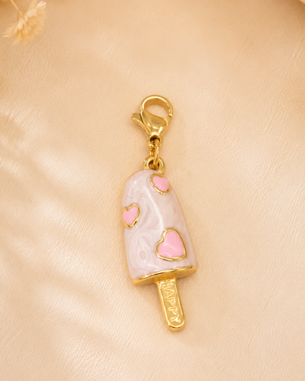 Charm Glace cœur - Doré