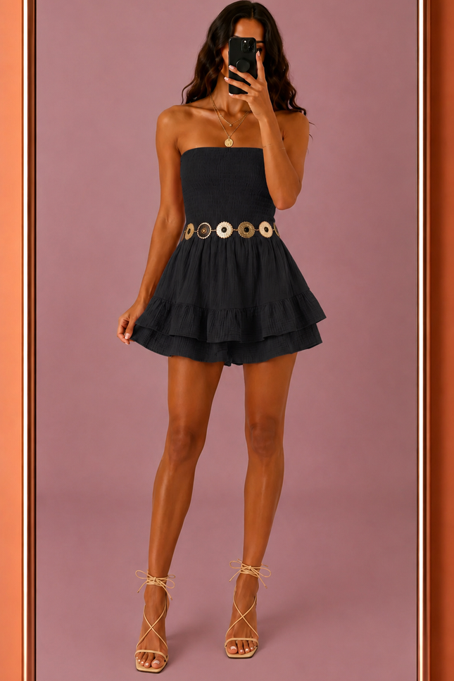 Combinaison Jupe short - Noire
