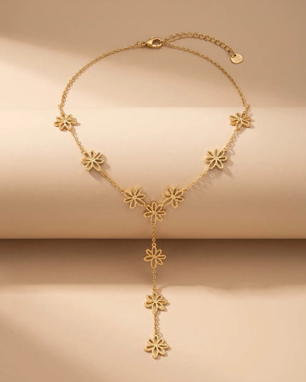 Collier cascade - Doré