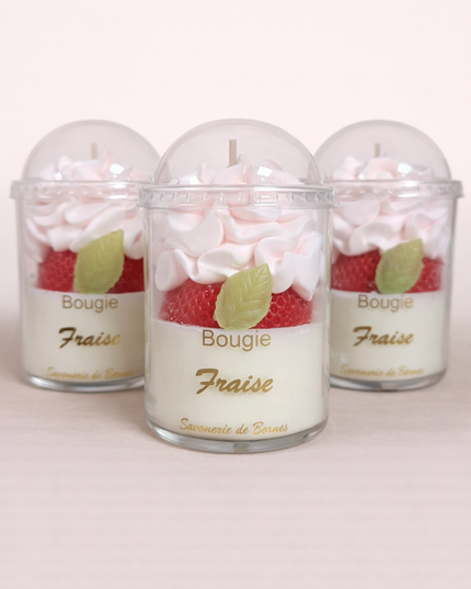 Bougie Chantilly - Fraise