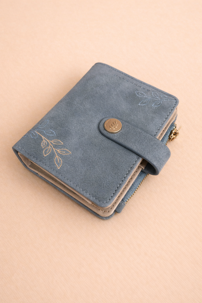 Portefeuille Boho - Bleu