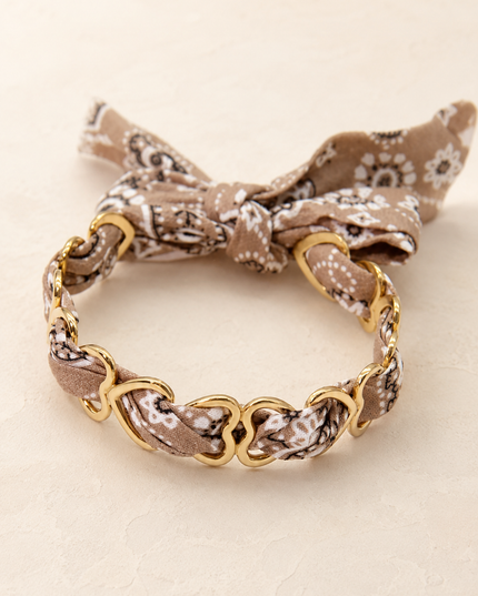 Bracelet Ruban - Taupe