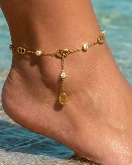 Bracelet de cheville Calyra - Doré