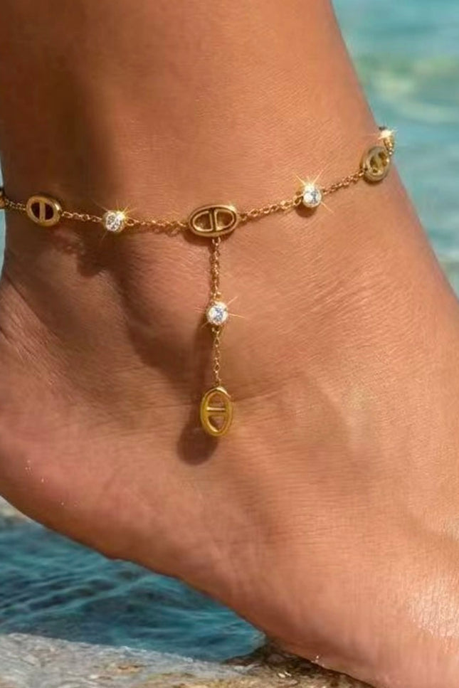 Bracelet de cheville Calyra - Doré