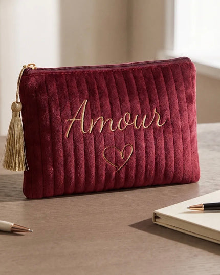 Pochette Amour - Bordeaux