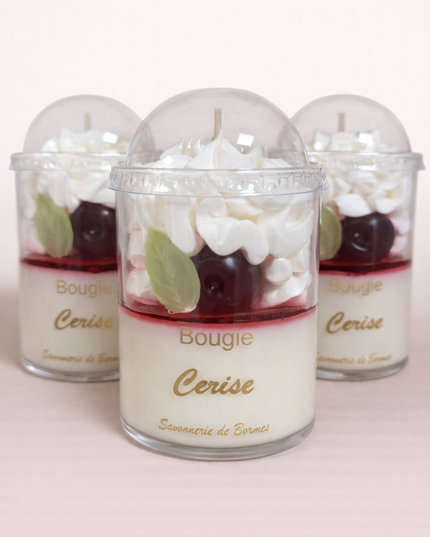 Bougie Chantilly - Cerise