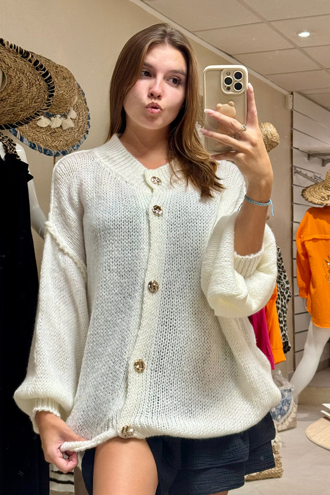 Gilet Léandra  - Blanc