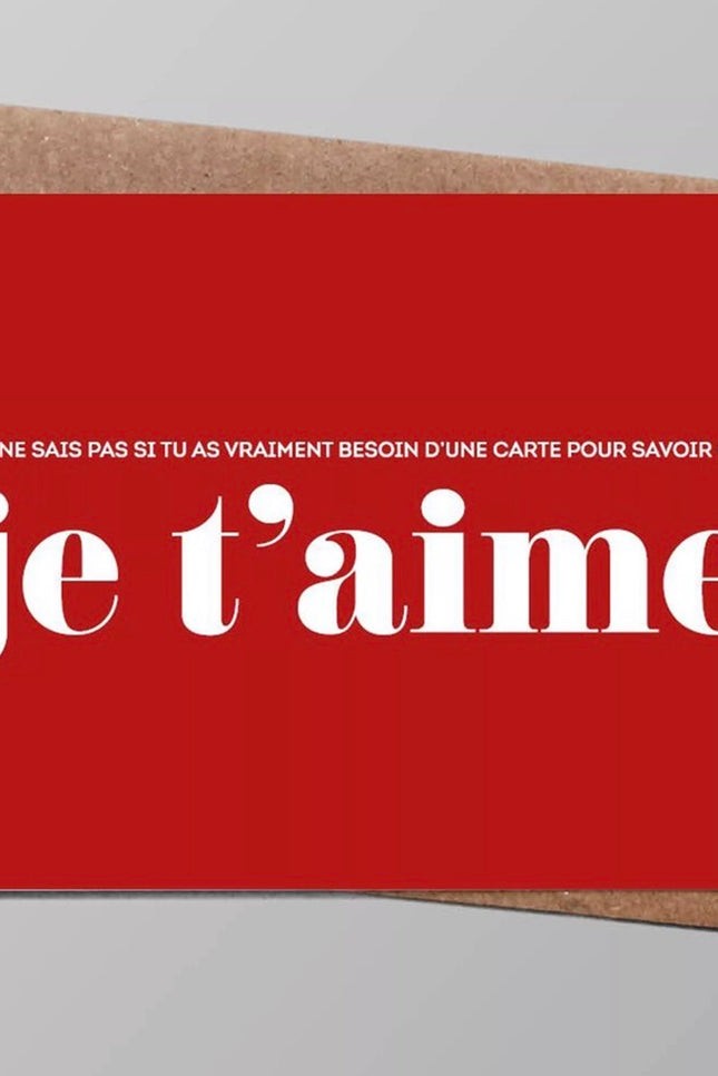 Carte - Je t’aime