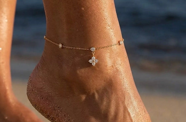 Bracelet de cheville Chancia - Doré