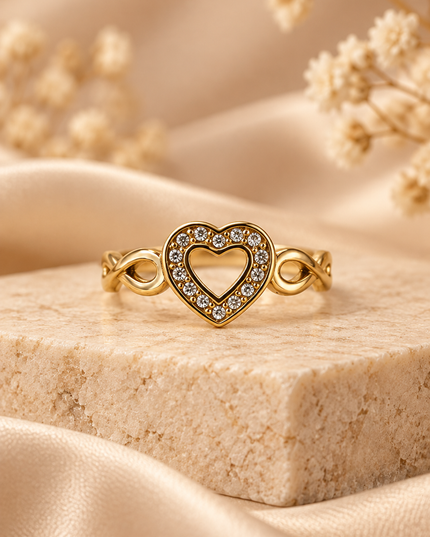 Bague Crystal  - Dorée