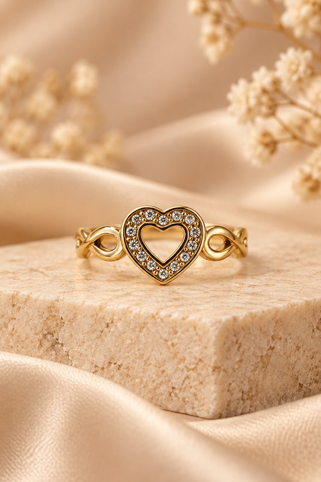 Bague Crystal  - Dorée