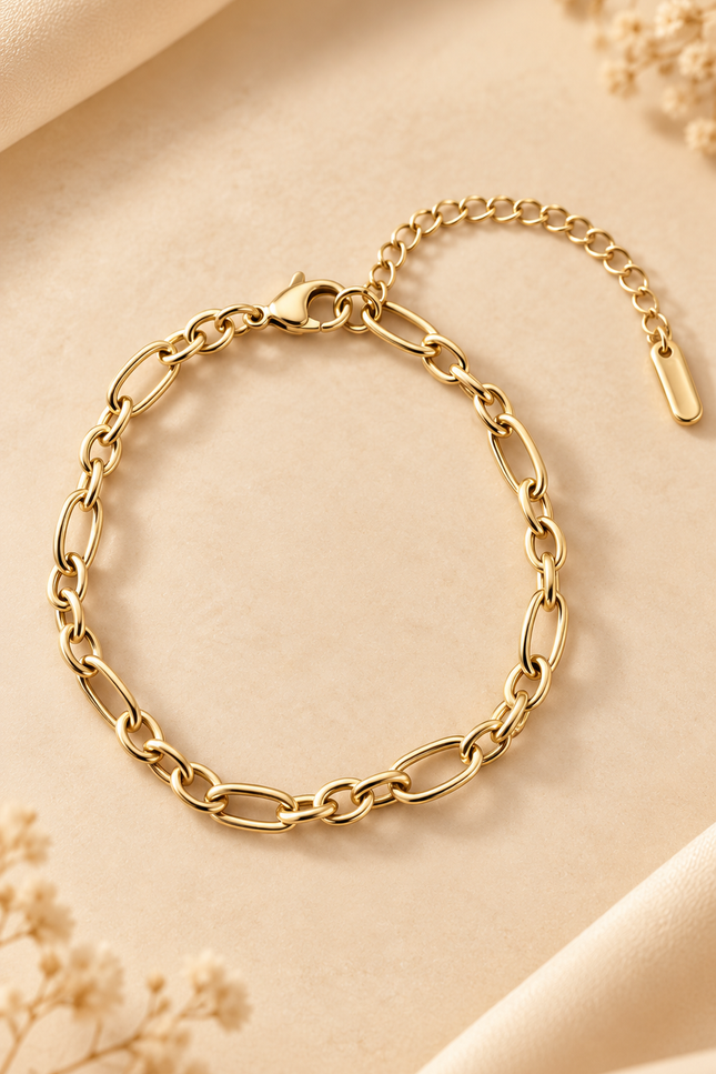 Bracelet Charm Lou  - Doré