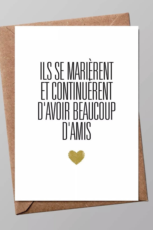 Carte - Ils se marièrent